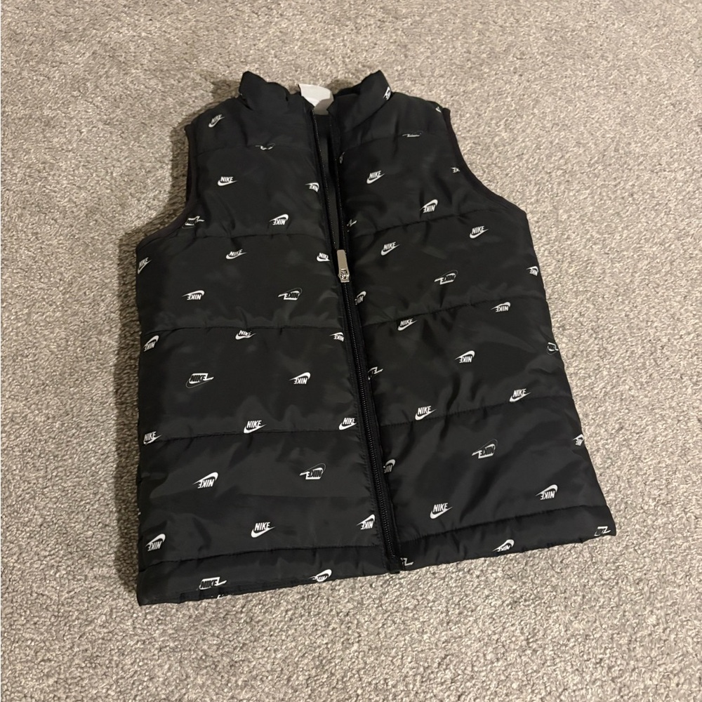 Nike Black Vest with Iconic Logo Design